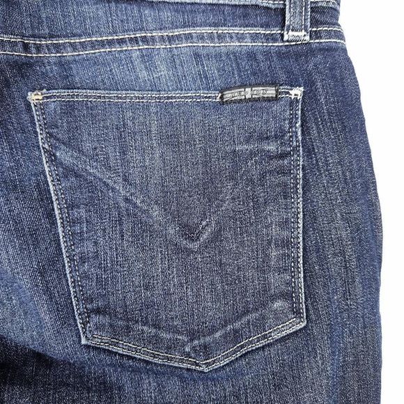 HUDSON Krista Medium Dark Wash Whiskered Ankle Slim Stretch Jeans in Mald 29 - Picture 6 of 7